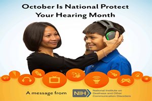 Connect Hearing's reminder calendar for October, National Protect Your Hearing Month.